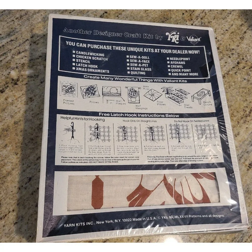 Valiant Crafts Chain Wicking Pillow Kit-#4302 Mallard New 14” X 14”